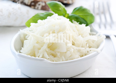 coleslaw as closeup in a bowl Stock Photo