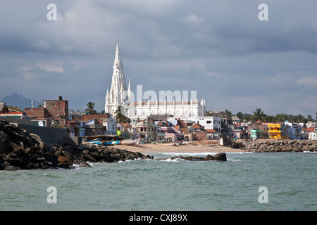 Our Lady of Ransom church. Kanyakumari. Tamil Nadu. India Stock Photo