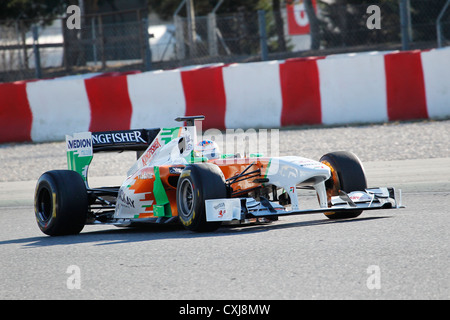 Paul di Resta driving a Force India Formula One car in 2011 Stock Photo