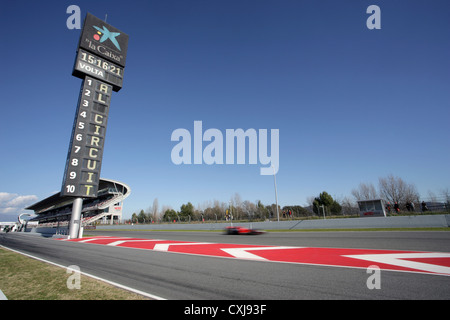 Montmelo motor racing circuit near Barcelona, Spain Stock Photo