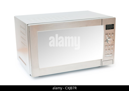 Microwave oven on the table Stock Photo