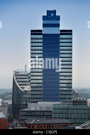 Manchester Coop's 1960's designed CIS building hides the new ecological HQ Noma Stock Photo