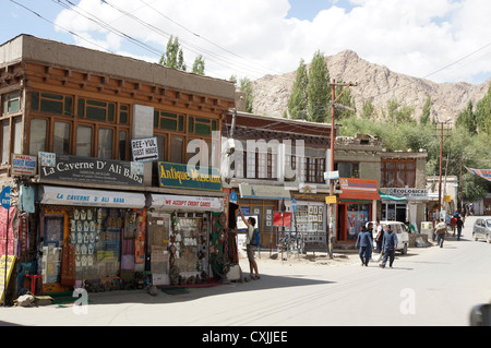 leh, town centre, jammu and kashmir, india Stock Photo