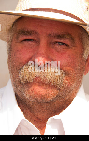 Portrait of a Rodeo Cowboy, Bruneau, Idaho, USA Stock Photo