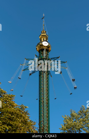 Swing Carousel at the Prater in Vienna, Austria Stock Photo