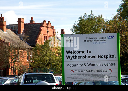 hospital manchester wythenshawe england alamy