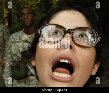 Women army recruits during basic combat training at Fort Jackson August 8, 2006 at Fort Jackson in Columbia, SC. Stock Photo