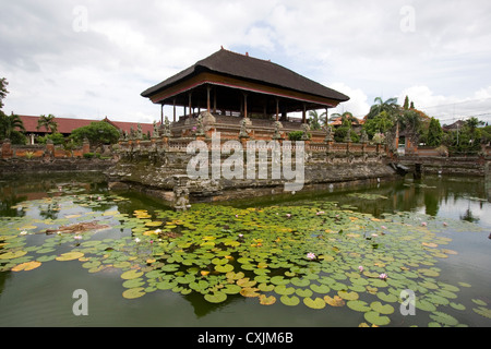 Kertha Gosa Floating palace, Balinese Temple in Klung Kung, Semarapura, Bali, Indonesia. Stock Photo