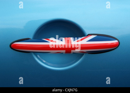 British flag design car door handles. Stock Photo