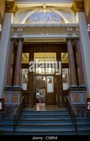 Doorway to Senate chamber in Iowa state capitol building or statehouse in Des Moines Stock Photo