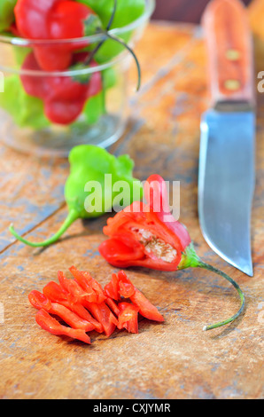 hot chili peppers Stock Photo