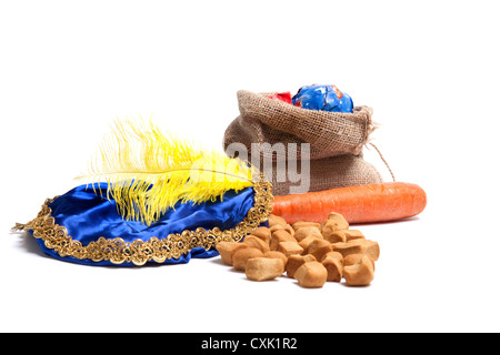 Items concerning the Dutch holiday of Sinterklaas Stock Photo