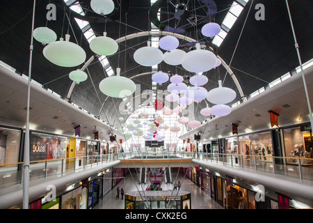 Inside Cite Europe shopping centre at Calais, France Stock Photo