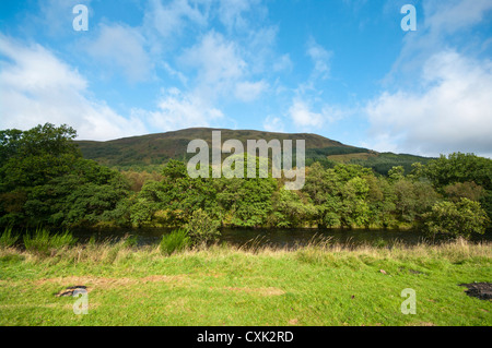 The River Orchy In Glen Orchy at Catnish Argyll and Bute Scotland In The Scottish Highlands With Mountains In The Background  Stock Photo