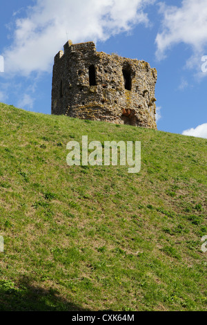 Top of Roman Lighthouse, Dover Castle, Kent, England, UK GB Stock Photo