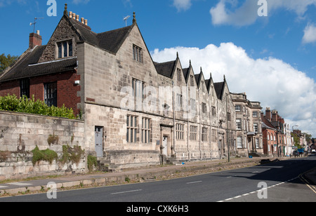 Queen Elizabeth Grammar School, Church Street, Ashbourne, Derbyshire. Stock Photo