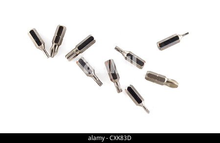 Screwdriver bits Stock Photo