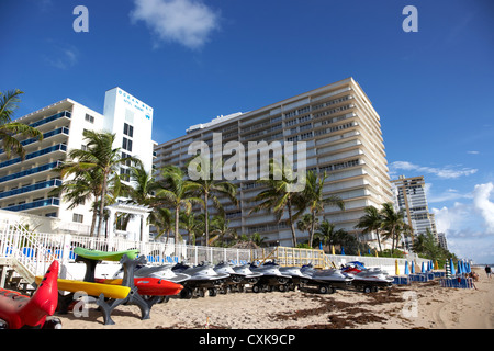 apartments hotels and beachfront developments fort lauderdale beach florida usa Stock Photo