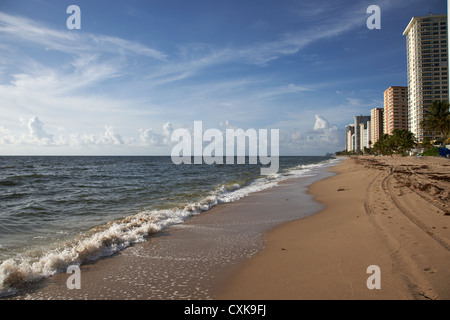 apartments hotels and beachfront developments fort lauderdale beach florida usa Stock Photo