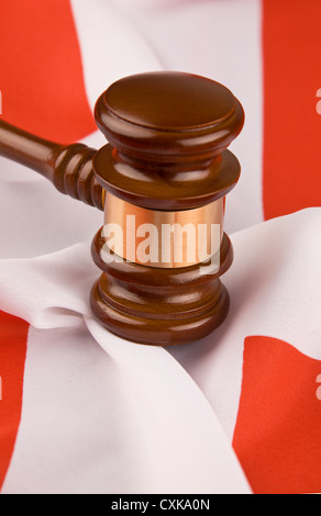 Court Hammer and Swiss flag