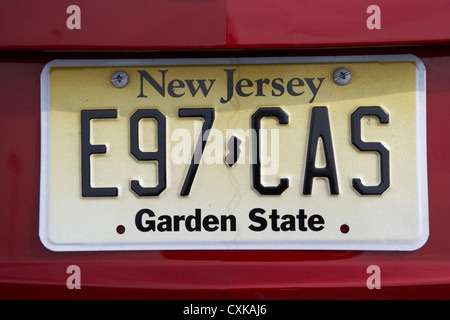 New Jersey Garden State Of America License Plate - Johnnie Blue