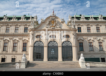 Entrance to the Upper Belvedere (Oberes) in the Belvedere, Vienna, (Wien), Austria. Stock Photo