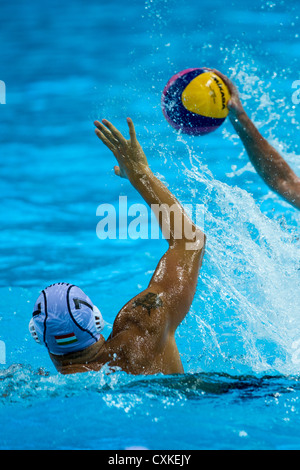 Hungary vs. USA Men's Water Polo game at the Olympic Summer Games, London 2012 Stock Photo