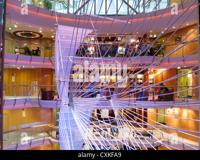 Hanging Display, Atrium, Radiance of the Seas Cruise Ship Stock Photo ...