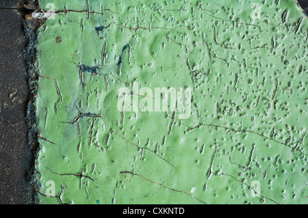 Close-up of Weathered Lead Paint Stock Photo