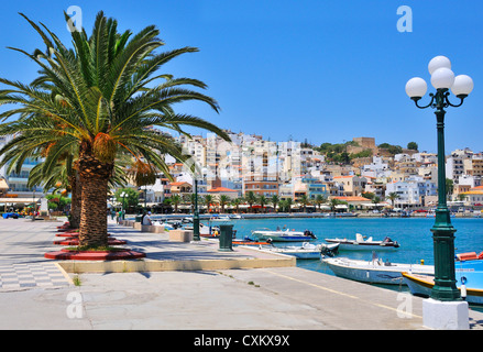 Sitia a town and seaport on the southern end of Crete, Greek Islands, Greece, Europe Stock Photo