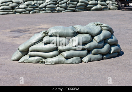 Sandbags Stock Photo