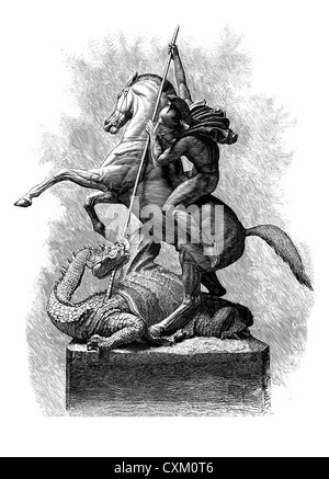 St. George and the Dragon, England. Stock Photo