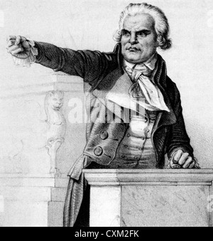 GEORGES DANTON  (1759-1794)  Leading figure of the French Revolution Stock Photo