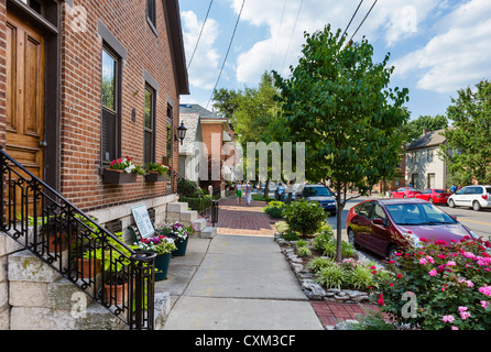 South 3rd Street in the German Village district, Columbus, Ohio, USA Stock Photo