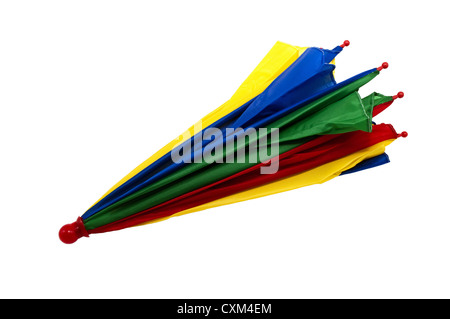 colorful umbrella isolated on white background Stock Photo