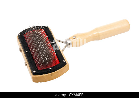 brush for pets isolated on white background Stock Photo