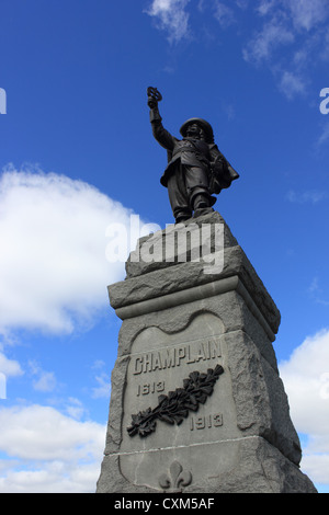 Statue of Samuel de Champlain Ottawa Ontario Canada Stock Photo