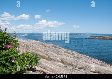 Bailey Island is an island in Casco Bay, and a part of the town of Harpswell, Maine, New England USA Stock Photo