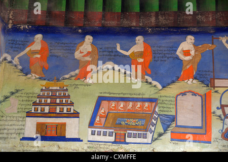 Likir monastery, Jammu and Kashmir, India Stock Photo