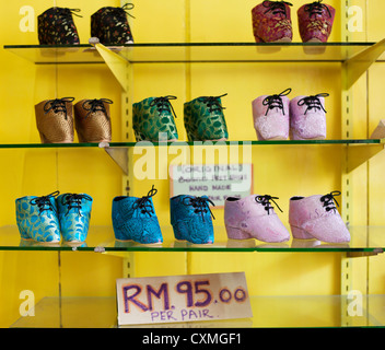 Chinese bound feet shoes, Melaka, Malaysia, Southeast Asia, Asia Stock