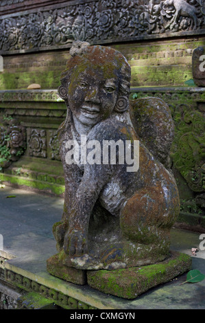 Statue in Monkey Forest, Ubud, Bali Stock Photo