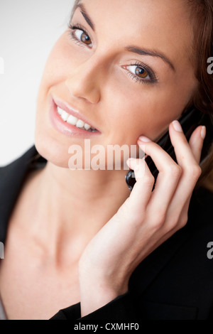 Woman on a mobile phone Stock Photo