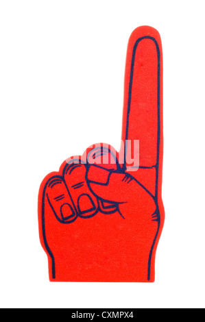 Blank foam finger making the 