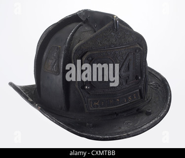 Blackened & Burned Fireman Helmet Stock Photo - Alamy