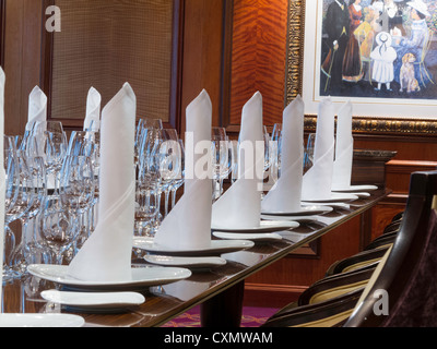 Captain's Table on the Radiance of the Seas Cruise Ship Stock Photo