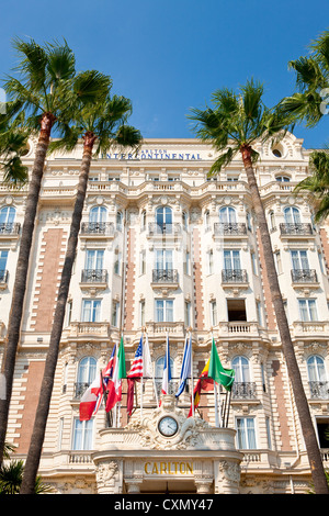 The InterContinental Carlton Cannes located at La Croisette in Cannes on the French Riviera, France Stock Photo