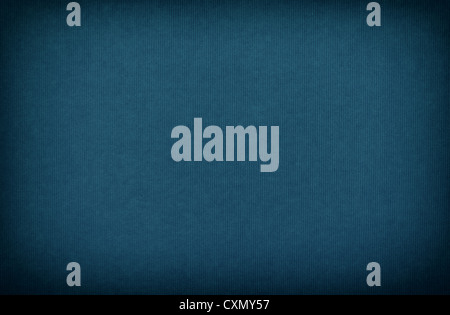 blue paper textured background with vignette Stock Photo