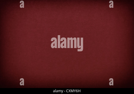Burgundy red paper textured background with vignette Stock Photo
