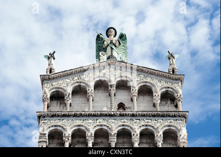 Lucca San Michele in Foro basilica cathedral Stock Photo