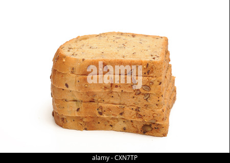 slices of bread isolated on white background Stock Photo - Alamy